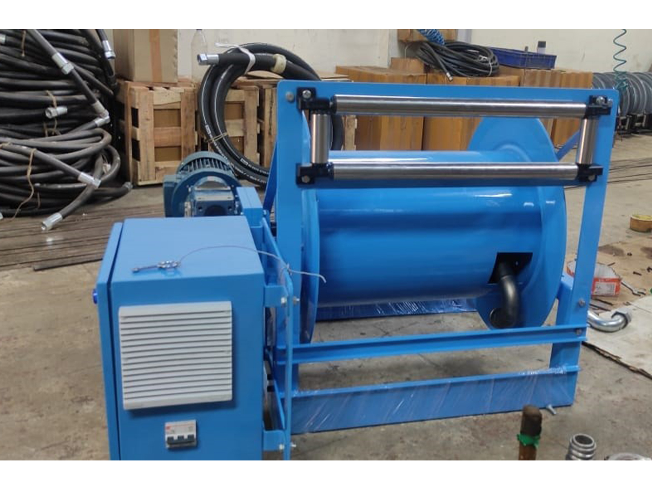 Heavy Duty Transfer Motorised Hose Reel 1