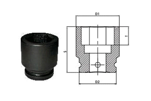 IMPACT SOCKET 6 POINT STANDARD