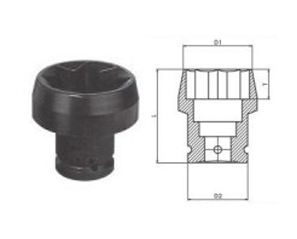 IMPACT SOCKET 8 POINT LONG